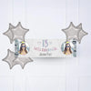 Iridescent 18th Personalised Party Banner Yes 6 Balloons Personalised Banner