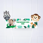 Go Wild Jungle Personalised Party Banner