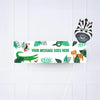 Go Wild Jungle Personalised Party Banner No Yes add Zebra balloon Personalised Banner