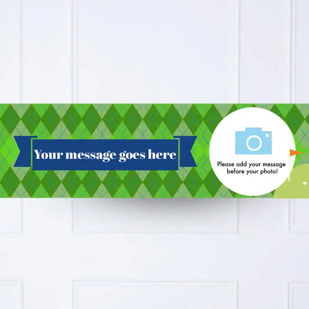 Golf Personalised Party Banner Yes Personalised Banner