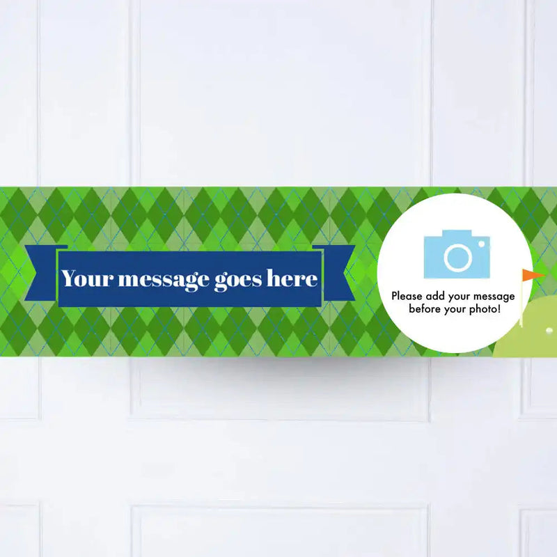 Golf Personalised Party Banner Yes Personalised Banner