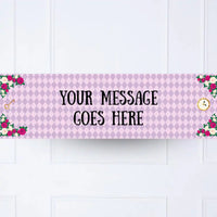 Alice in Wonderland Personalised Party Banner No Personalised Banner