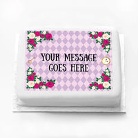 Personalised Photo Cake - Alice in Wonderland No Personalised Cake