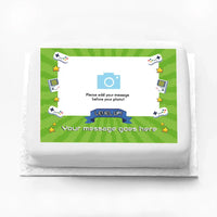 Personalised Photo Cake - Game On! Photo & Message Personalised Cake
