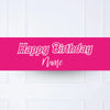 Barbie Personalised Party Banner No Personalised Banner