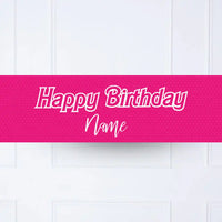 Barbie Personalised Party Banner No Personalised Banner