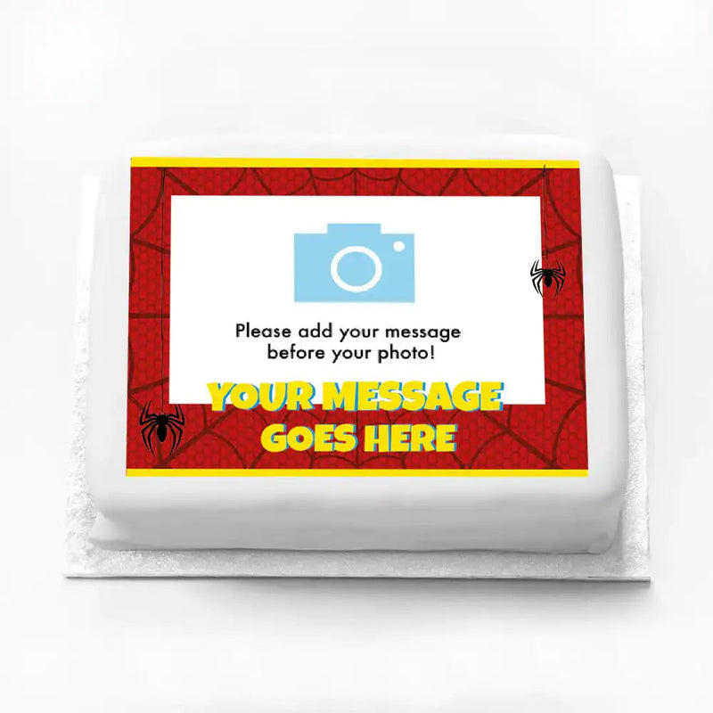 Personalised Photo Cake - Spiderman Yes Personalised Cake