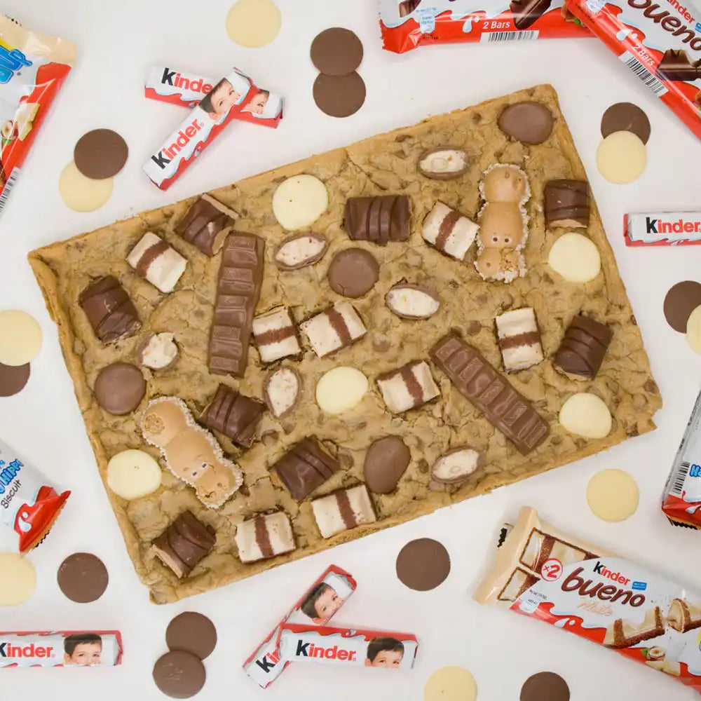 Kinder Overload Cookie Slab Cookies & Cones