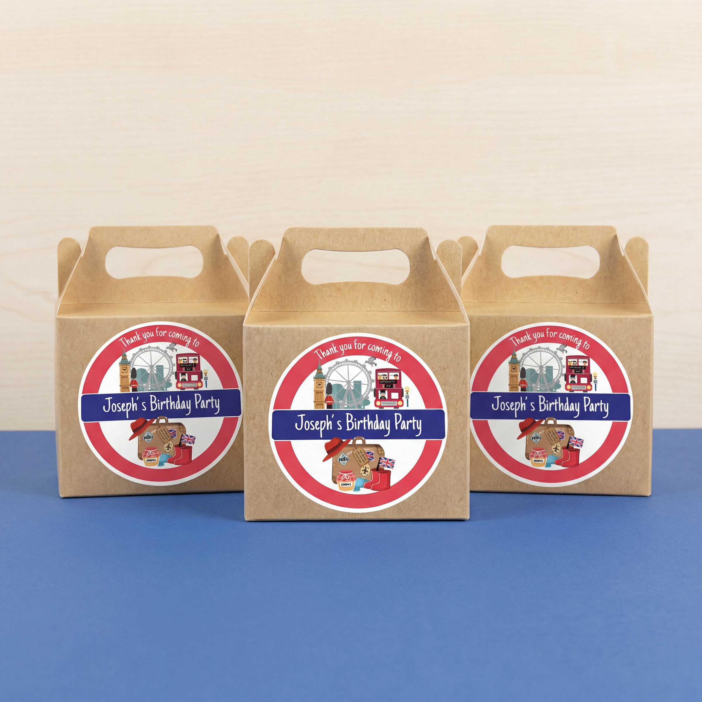 London Bear Personalised Party Boxes Monster Parties