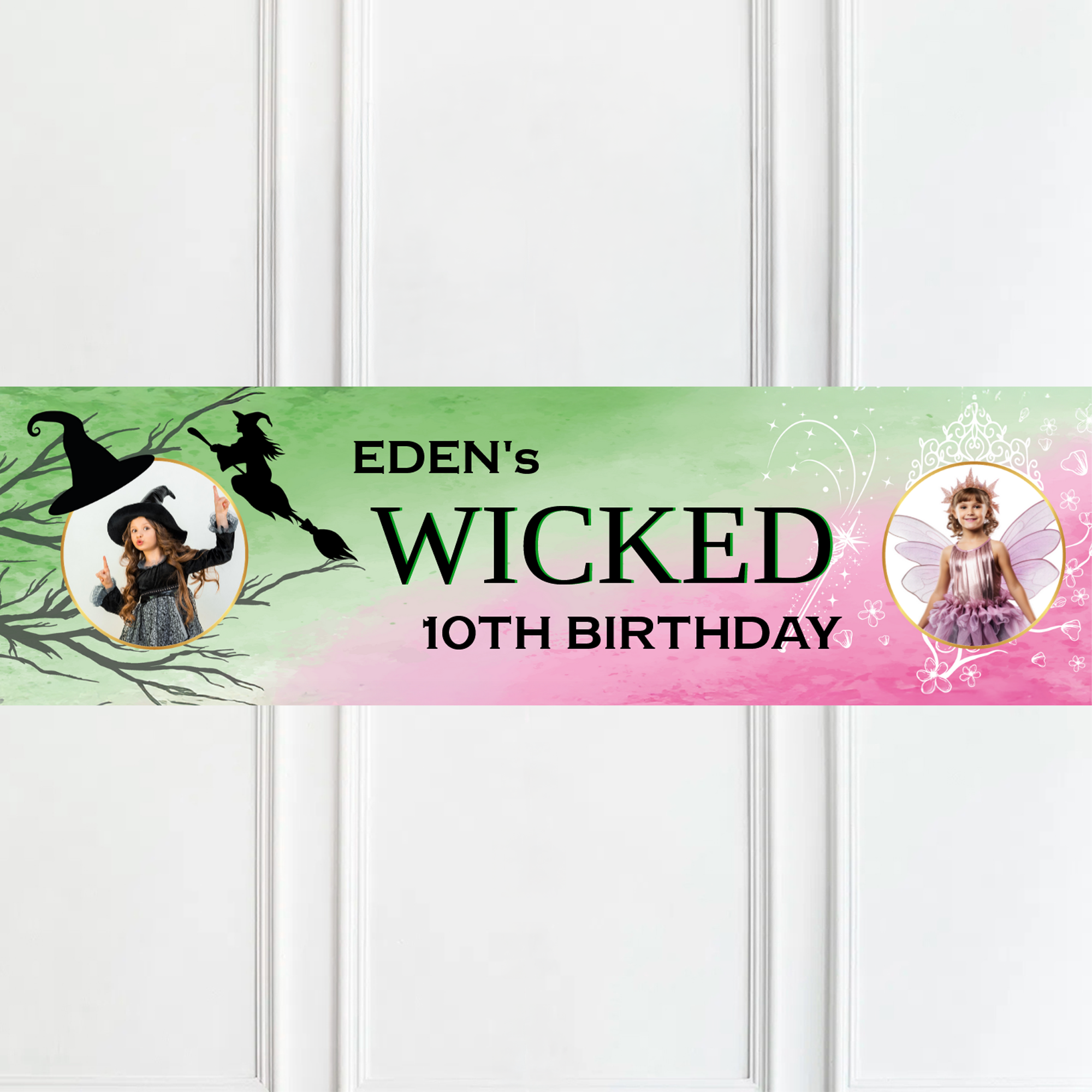 Magical Personalised Photo Party Banner Personalised Banner