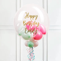 Personalised Bubble Balloon in a Box – Marshmallow None Personalised Balloons