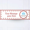Red Ribbon Personalised Party Banner Yes Personalised Banner