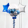 Personalised Bubble Balloon in a Box – Midnight Blue 2 Extra Balloons Personalised Balloons