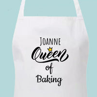 Personalised Adult Queen of Baking Apron Monster Parties