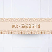 Art Deco Personalised Party Banner No Personalised Banner