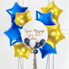 Personalised Bubble Balloon in a Box - Navy Luxe 8 Extra Balloons Personalised Balloons