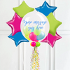 Personalised Bubble Balloon in a Box – Neon 6 Extra Balloons Personalised Balloons