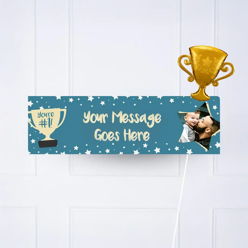 You're #1 Personalised Party Banner Personalised Banners - Party Pieces