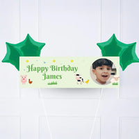 On The Farm Personalised Party Banner Yes 4 Balloons Personalised Banner