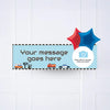 On The Road Personalised Party Banner Yes 2 Balloons Personalised Banner