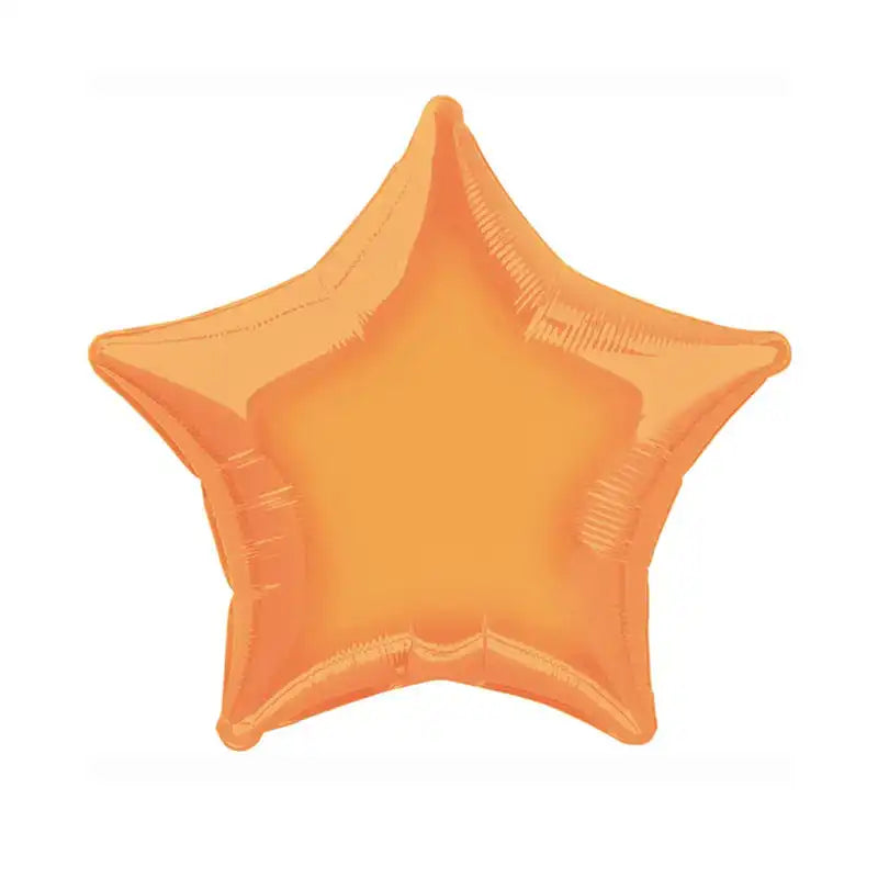 Orange Star Foil Balloon - 20" General Party