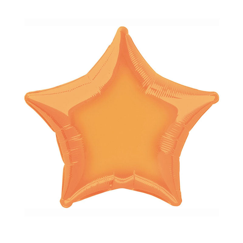 Orange Star Foil Balloon - 20"