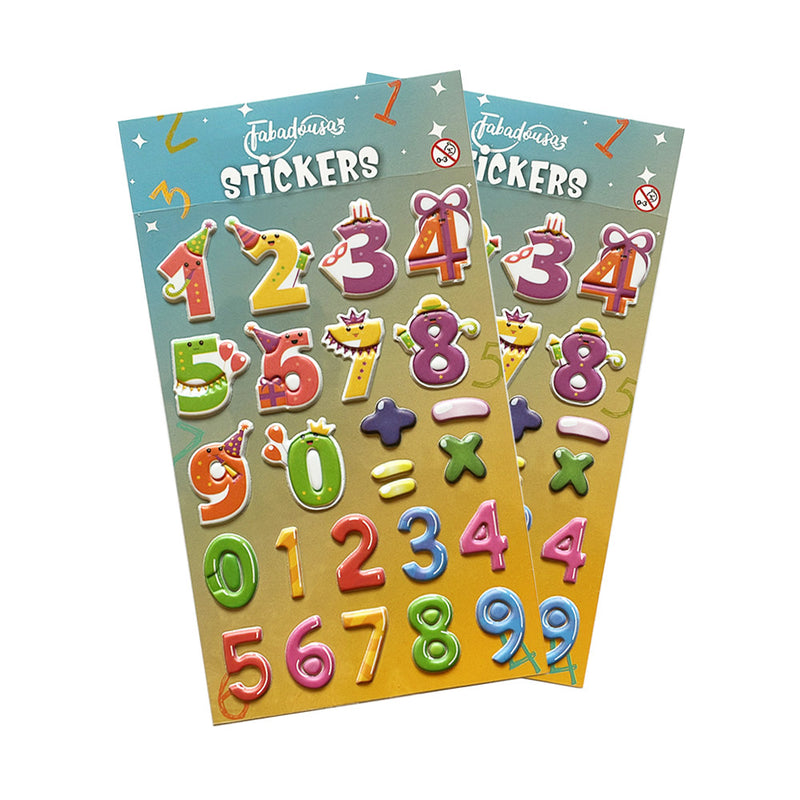 Number Stickers (Pack of 3 Sheets)