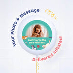 Personalised Pet Photo Balloon - Green Cats