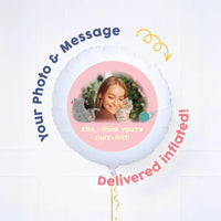 Personalised Pet Photo Balloon - Pink Cat Personalised Balloons