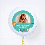 Personalised Pet Photo Balloon - Green Cats