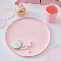 Pink Pamper Party Paper Plates (x8) Kids Party