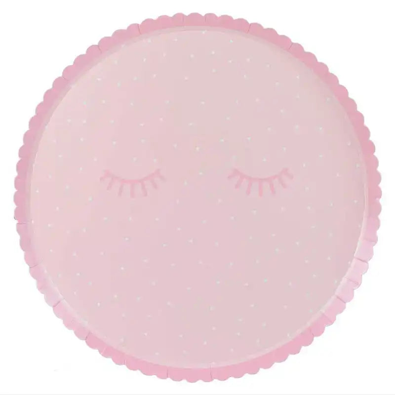 Pink Pamper Party Paper Plates (x8) Kids Party
