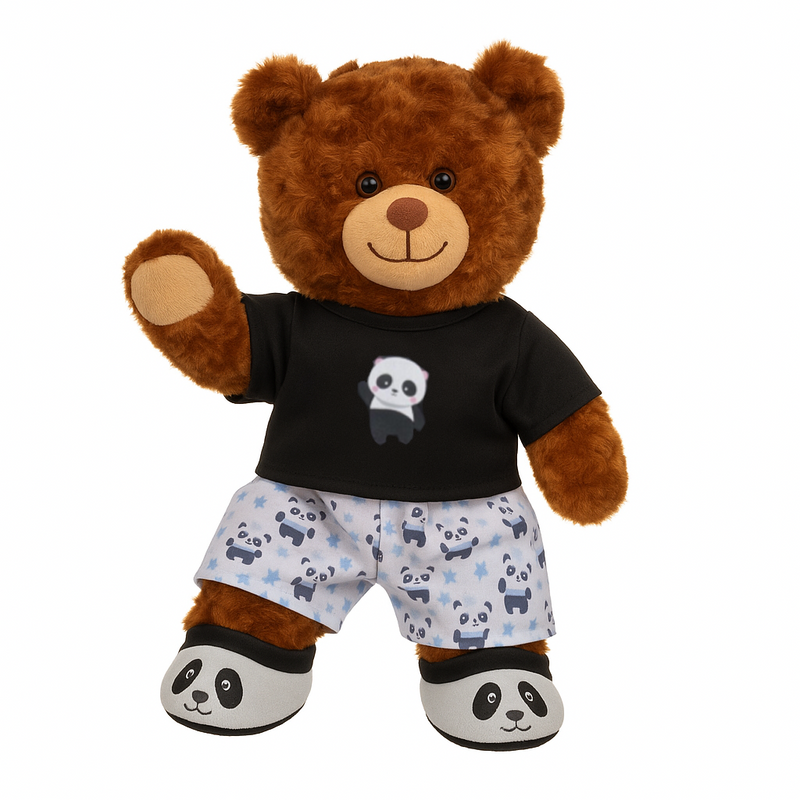 Panda PJ & Slippers Teddy Bear Outfit Make a Bear