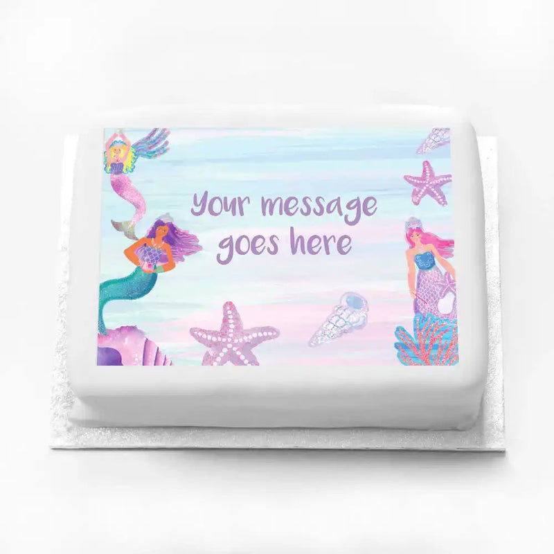 Personalised Photo Cake - Queen of the Sea Message Only Large (up to 20 small portions) Personalised Cake