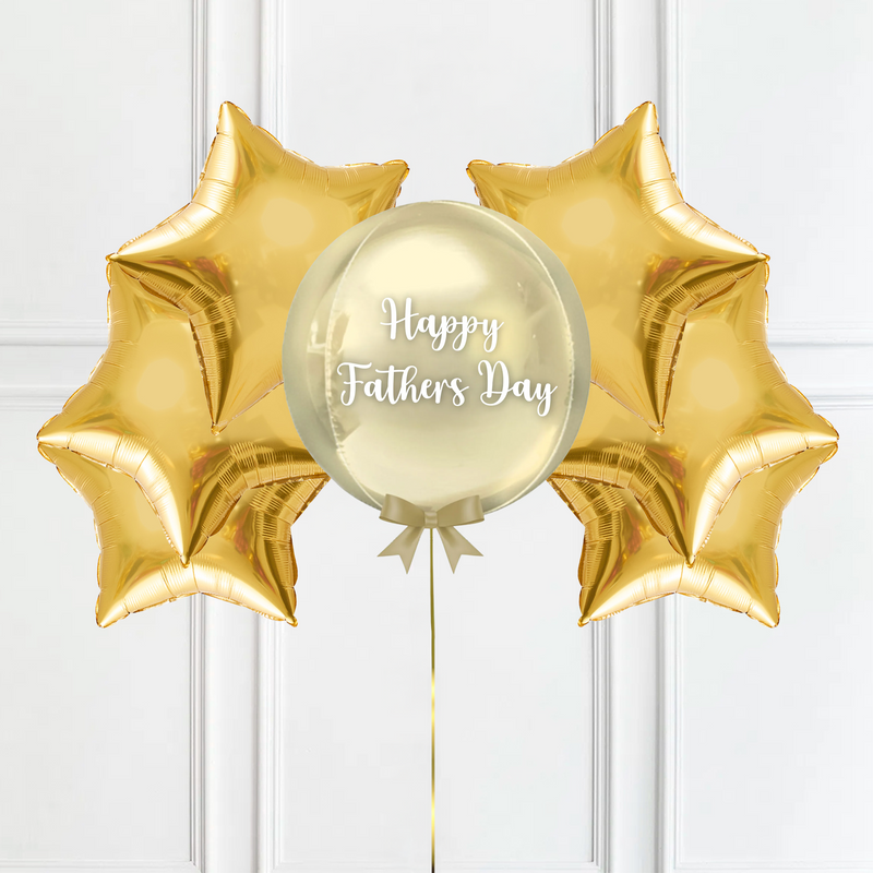 Personalised Orb Balloon - Gold
