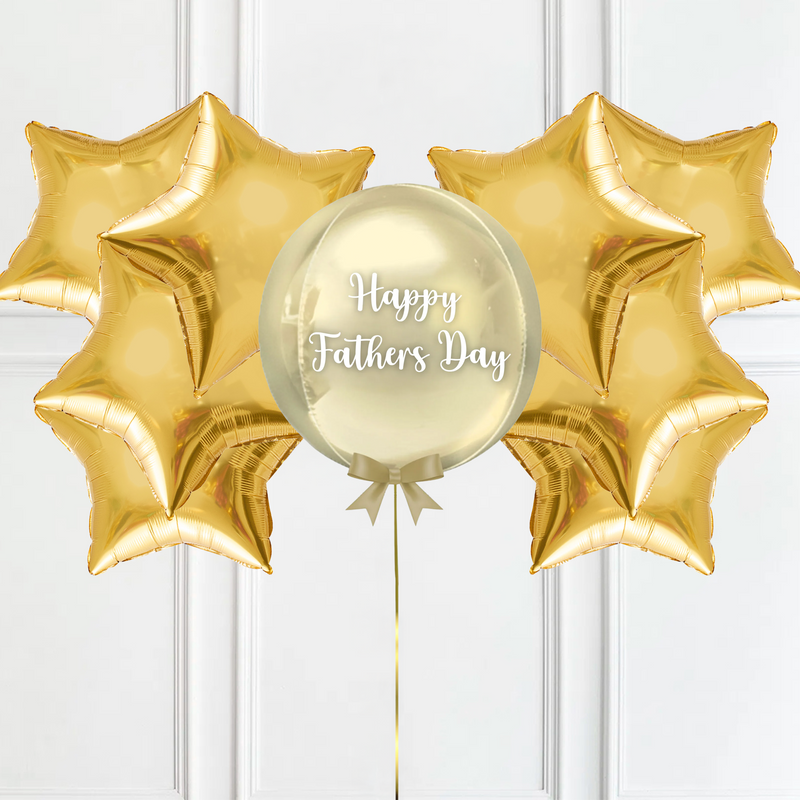 Personalised Orb Balloon - Gold