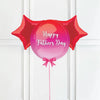 Personalised Orb Balloon - Pink & Red Ombre 2 Balloons Personalised Balloons