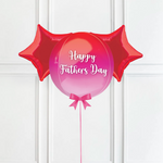 Personalised Orb Balloon - Pink & Red Ombre