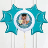 Personalised Photo Balloon - You’re Number 1: Blue Single Photo 6 Balloons Personalised Balloons