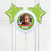 Personalised Photo Balloon – Football Birthday 2 Balloons Personalised Balloons