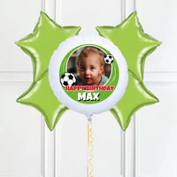 Personalised Photo Balloon – Football Birthday 4 Balloons Personalised Balloons