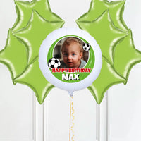 Personalised Photo Balloon – Football Birthday 8 Balloons Personalised Balloons