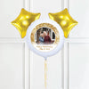 Personalised Photo Balloon – Gold Lustre Single Photo 2 Balloons Personalised Balloons