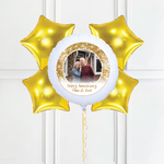 Personalised Photo Balloon – Gold Lustre
