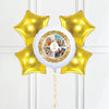 Personalised Photo Balloon – Gold Lustre Multi Photo 4 Balloons Personalised Balloons