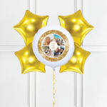 Personalised Photo Balloon – Gold Lustre