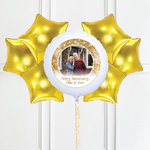 Personalised Photo Balloon – Gold Lustre
