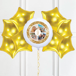 Personalised Photo Balloon – Gold Lustre
