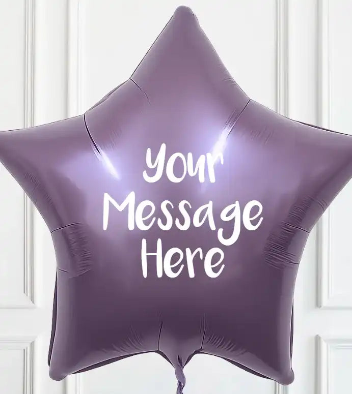 Personalised Inflated Balloon Bunch - Mermaid Personalised Balloons