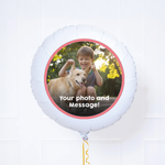 Personalised Pet Photo Balloon - Pink or Blue Outlined